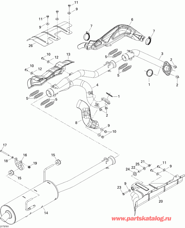 ATV BRP  Outlander MAX 650 STD 4 X 4, 2007 -  