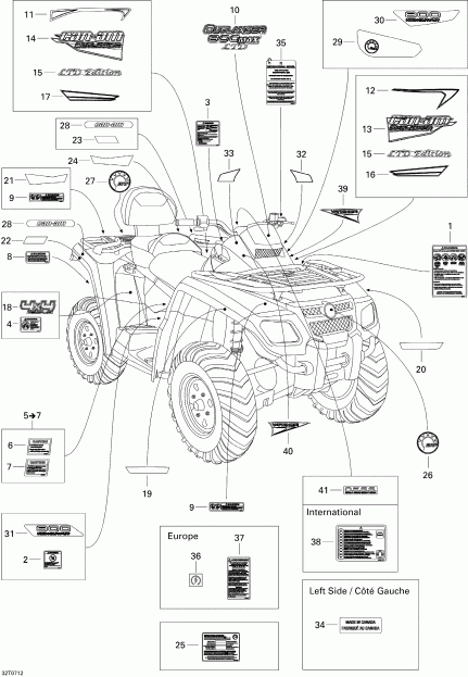    Outlander MAX 800 LTD 4 X 4, 2007 - 