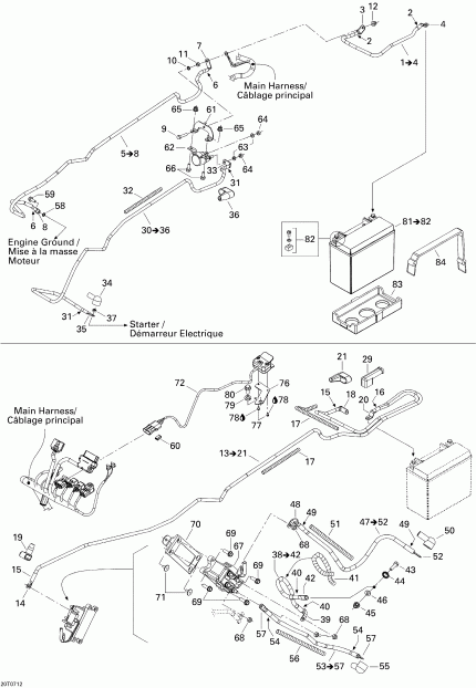 ����������  ������ Outlander MAX 800 LTD 4 X 4, 2007 - Electrical System