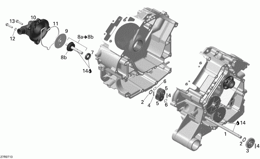  BRP Outlander MAX 800 XT 4 X 4, 2007  - Engine Cooling