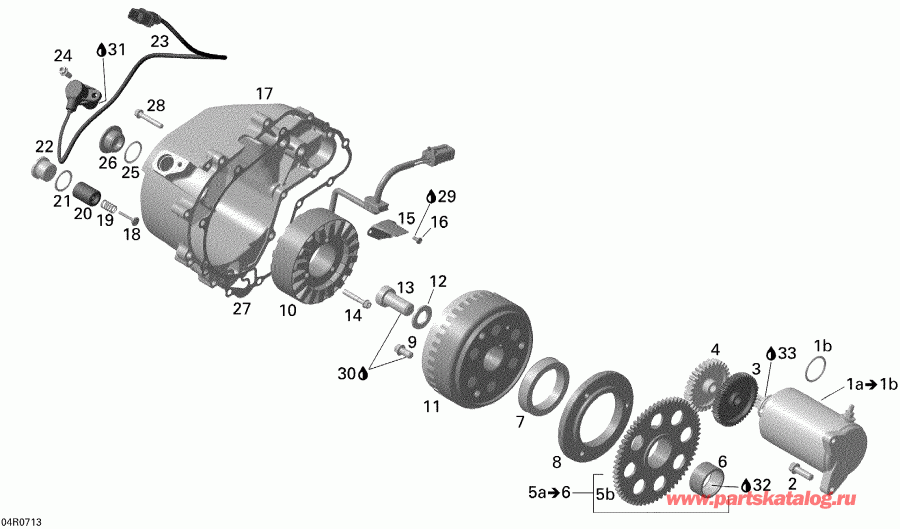 ATV BRP  Renegade 800 EFI, 2007 - Magneto