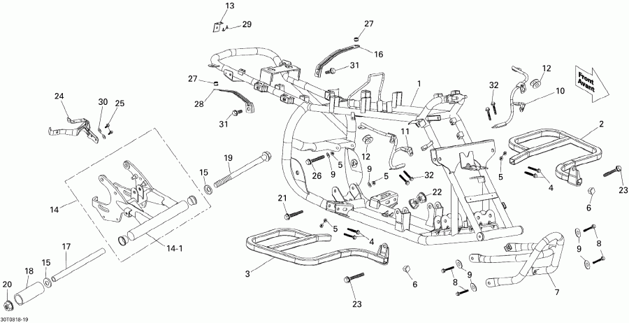  BRP Mini DS 70cc 4T Jaune, 2008 - 