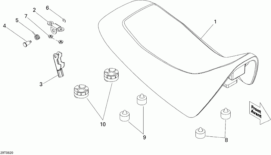  Bombardier  Mini DS X 90cc 4T Black, 2008 - 