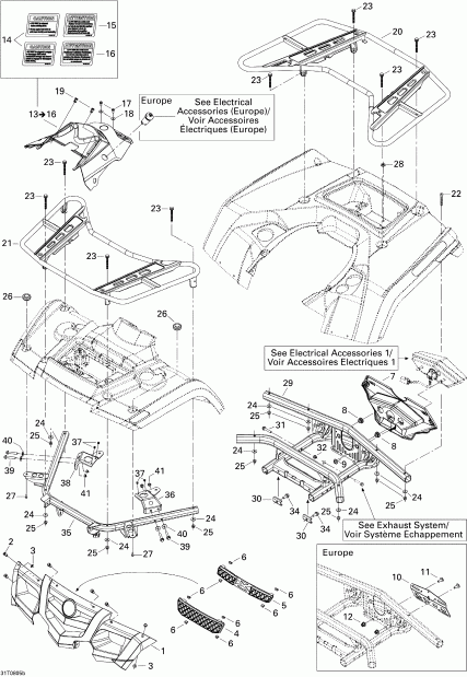 Bombardier ����������� Outlander 400 EFI XT, 2008 - Body And Accessories 2