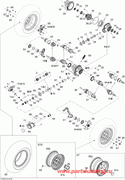 ������������ BRP - Drive System, Front Xt