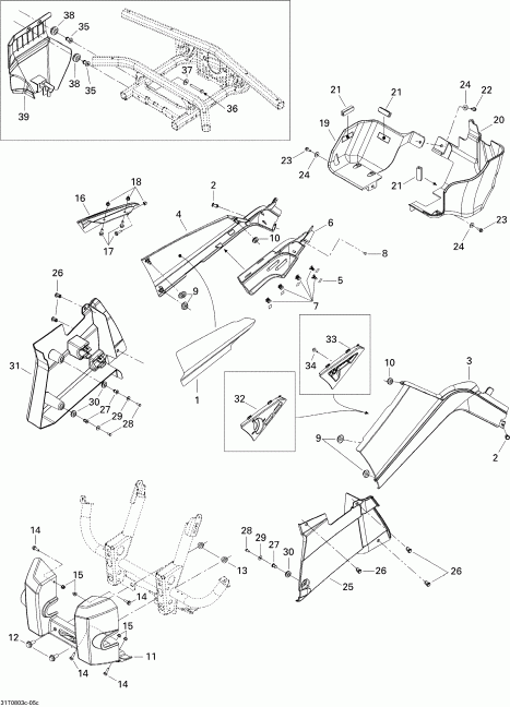 Outlander 400 XT, 2008 ������ - Body And Accessories 3, Xt