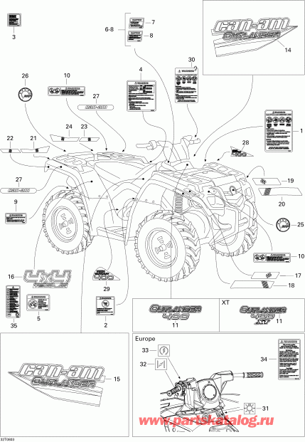 ATV   Outlander 400 XT, 2008 -  Xt