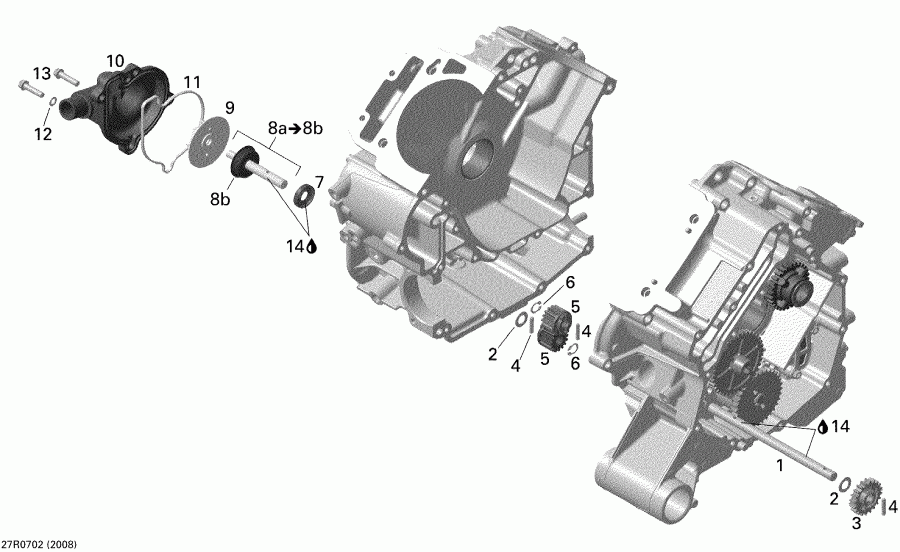  BRP Outlander 500 STD, 2008 - Engine Cooling