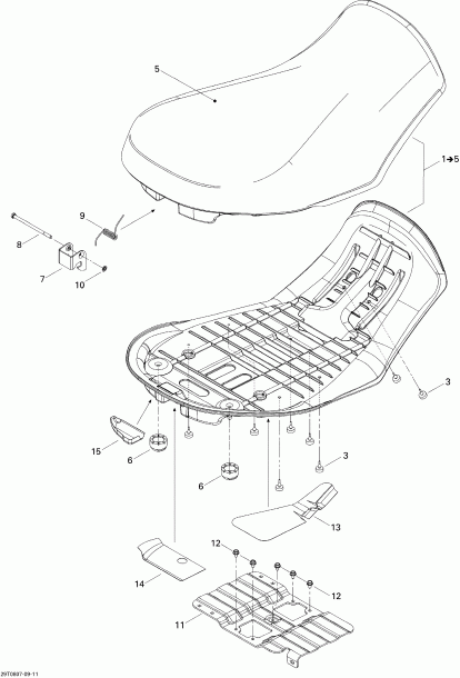 BRP ������ Outlander 500 STD, 2008 - Seat