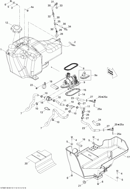 ATV BRP Outlander 500 XT, 2008 ������ - Fuel System