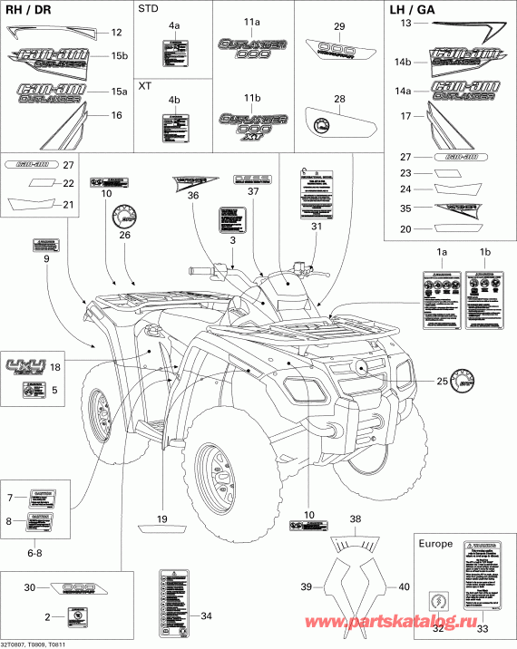   Outlander 800 STD, 2008 -  Std