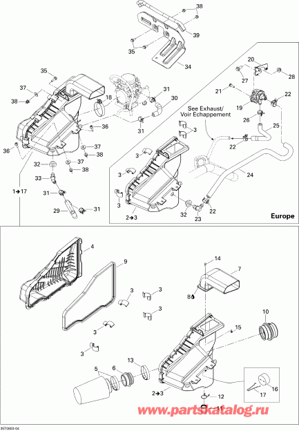 BRP Outlander MAX 400 STD, 2008 - Air Intake