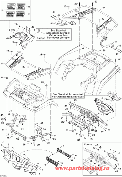  Outlander MAX 400 STD, 2008  - Body And Accessories 2