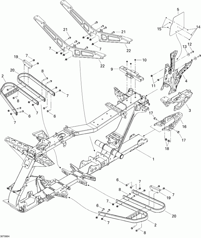   Outlander MAX 400 XT, 2008  - Frame, System