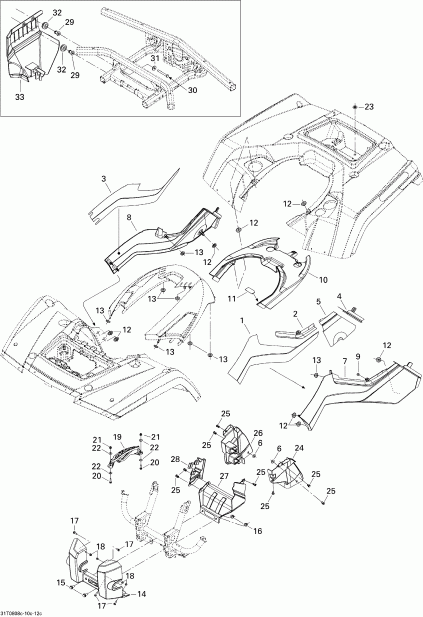 ATV BRP Outlander MAX 500 STD, 2008 -    3, Std