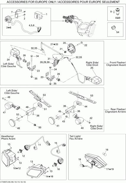 ������������ BRP Outlander MAX 500 STD, 2008 - Electrical Accessories Euro