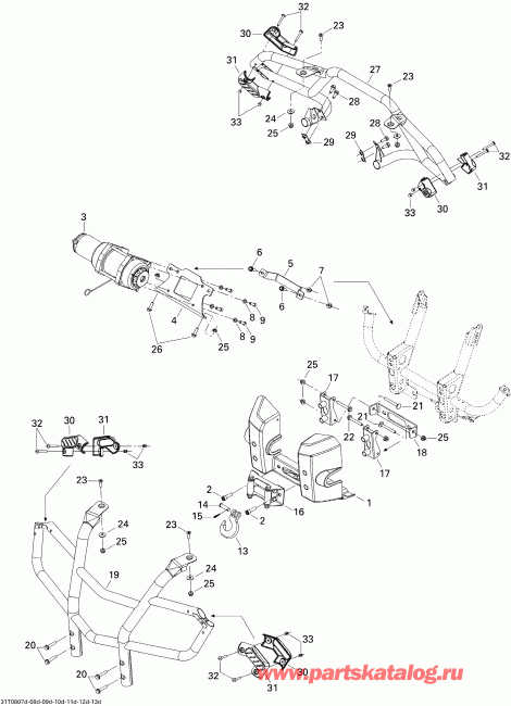 BRP Outlander MAX 500 XT, 2008  - Body And Accessories Xt