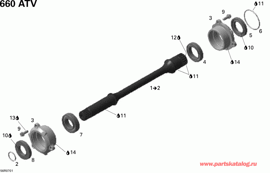  BRP  Outlander MAX 650 STD, 2008 -   