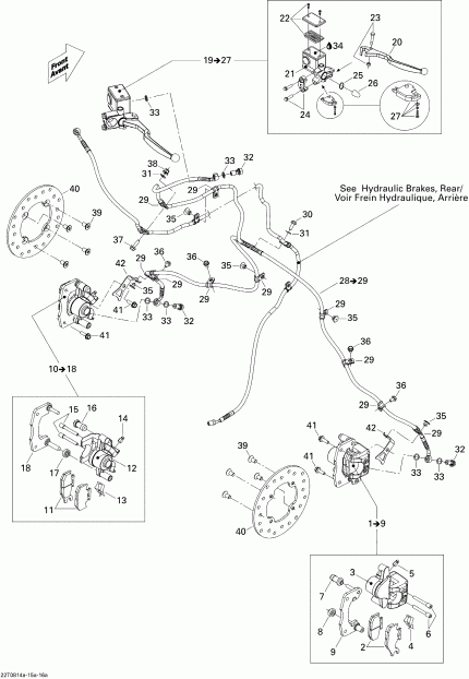    Renegade 800 X, 2008 - Hydraulic Brakes, Front