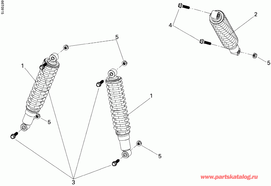 ATV  ����������� DS 250 NA, CE & INT, 2009 - Shocks