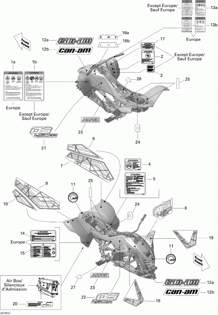 ����������  DS 450 EFI, 2009 ������ - Decals