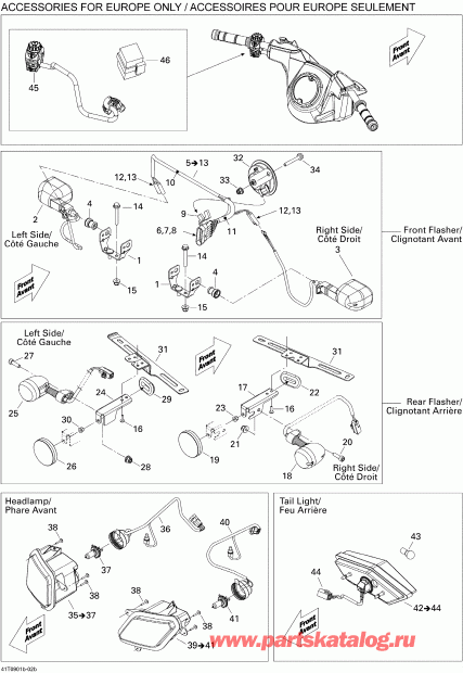 ���������� BRP Outlander 400 EFI, 2009 ������ - Electrical Accessories Europe