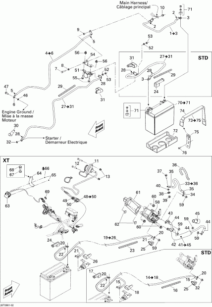 ������������ BRP Outlander 400 EFI, 2009 ������ - Electrical System