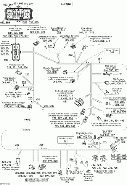 ������������  Outlander 400 EFI, 2009 ������ - Main ���� �������� ������
