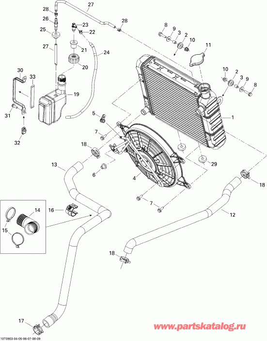  Outlander 500 EFI, 2009 -  System