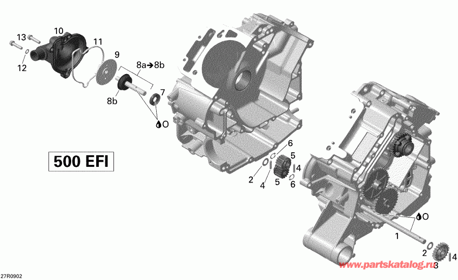 Outlander 500 EFI, 2009  - Engine Cooling