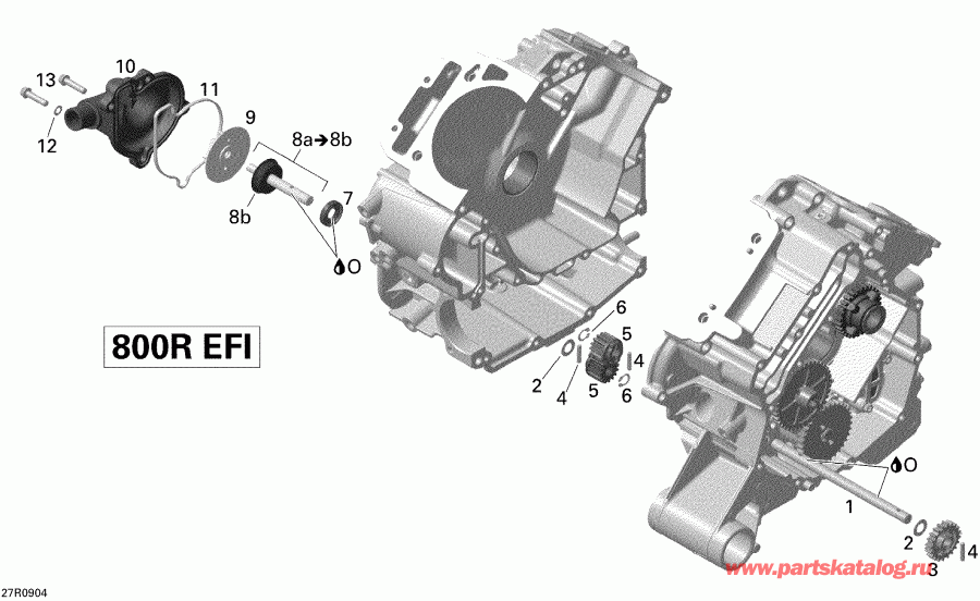 ATV   Outlander 800R EFI XT, 2009 - Engine Cooling