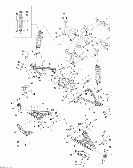 ����������  ������ Outlander 800R EFI XT, 2009 - �������� �������� Xt