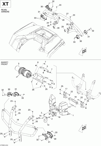 ����������� Outlander Max 400 EFI, 2009 - Body And Accessories Xt