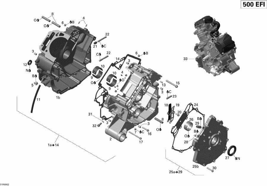 ATV BRP - Crankcase