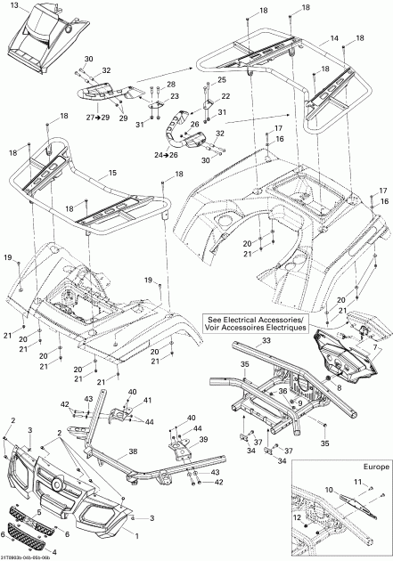 BRP Outlander Max 500 EFI XT, 2009 ������ - Body And Accessories 2