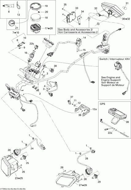   Outlander Max 650 EFI, 2009  - Electrical Accessories 1, Std