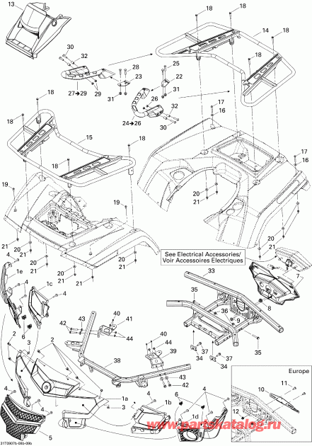 ����������  Outlander Max 800R EFI Ltd, 2009 ������ - Body And Accessories 2