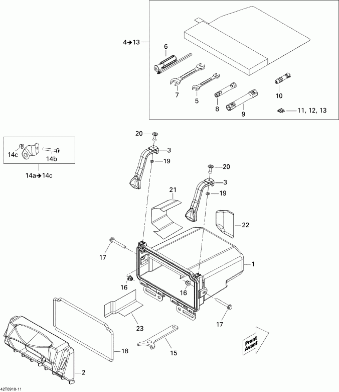 ����������  ������ Renegade 800R EFI STD, 2009 - Rear Cargo Box