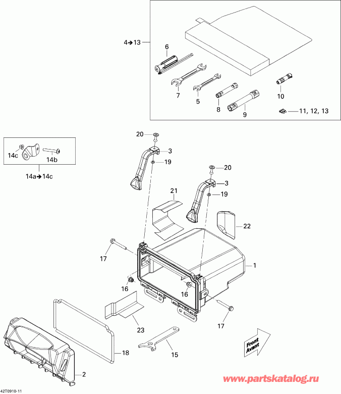 ����������  Renegade 800R EFI X, 2009 - Rear Cargo Box