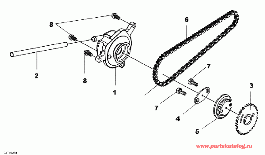 DS 250 NA, CE & INT, 2010 - Breather And Timing Chain