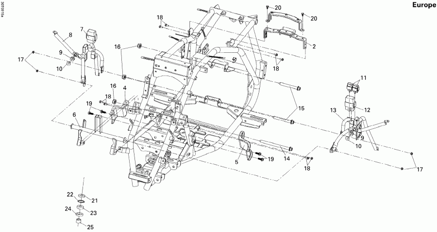 ATV  DS 250 NA, CE & INT, 2010 - Frame Europe