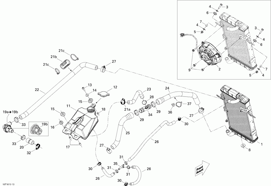   DS 450 EFI, 2010  -  System