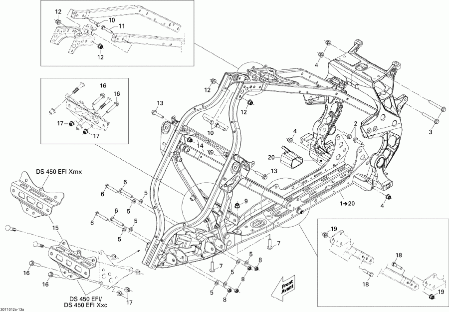 ������������  DS 450 EFI, 2010 - Frame 1