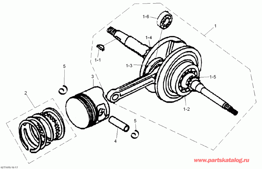 ATV  DS 70, 2010 - Crankshaft And Pistons