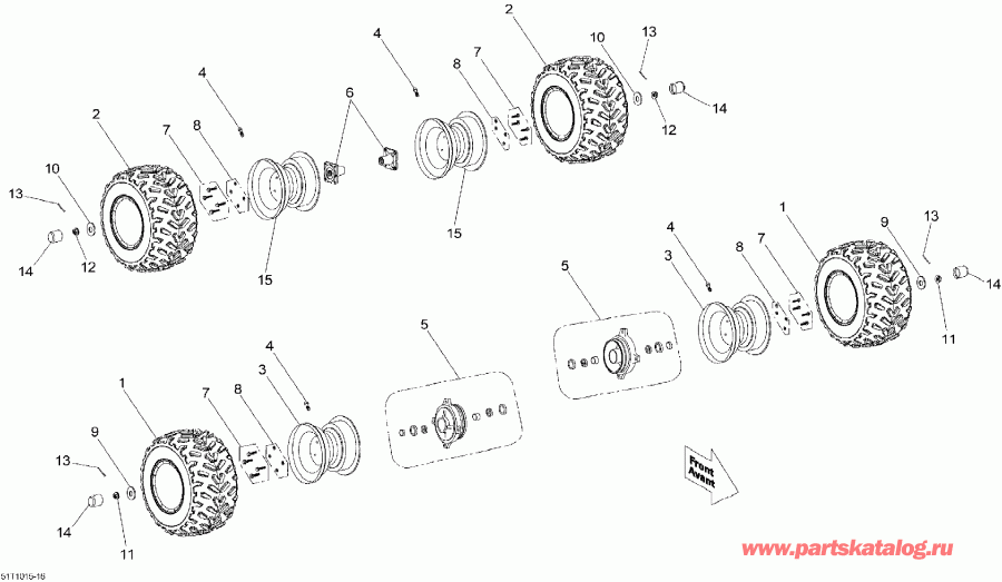  Bombardier  DS 70, 2010 - Wheels  Tires