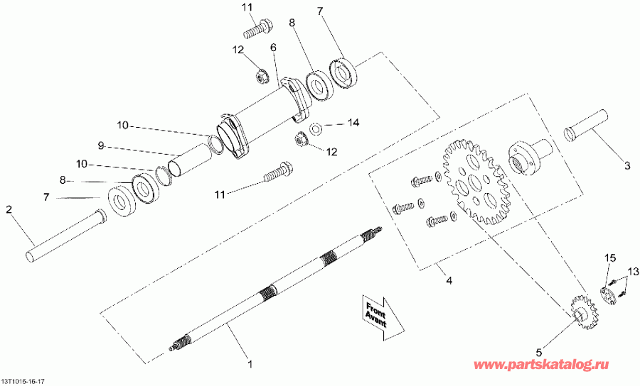 ATV  DS 90, 2010 - Drive System, Rear