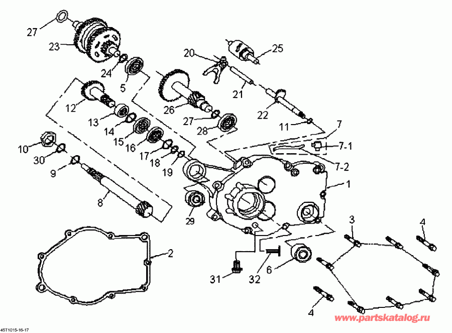 ATV  DS 90 X, 2010 - Gear Box