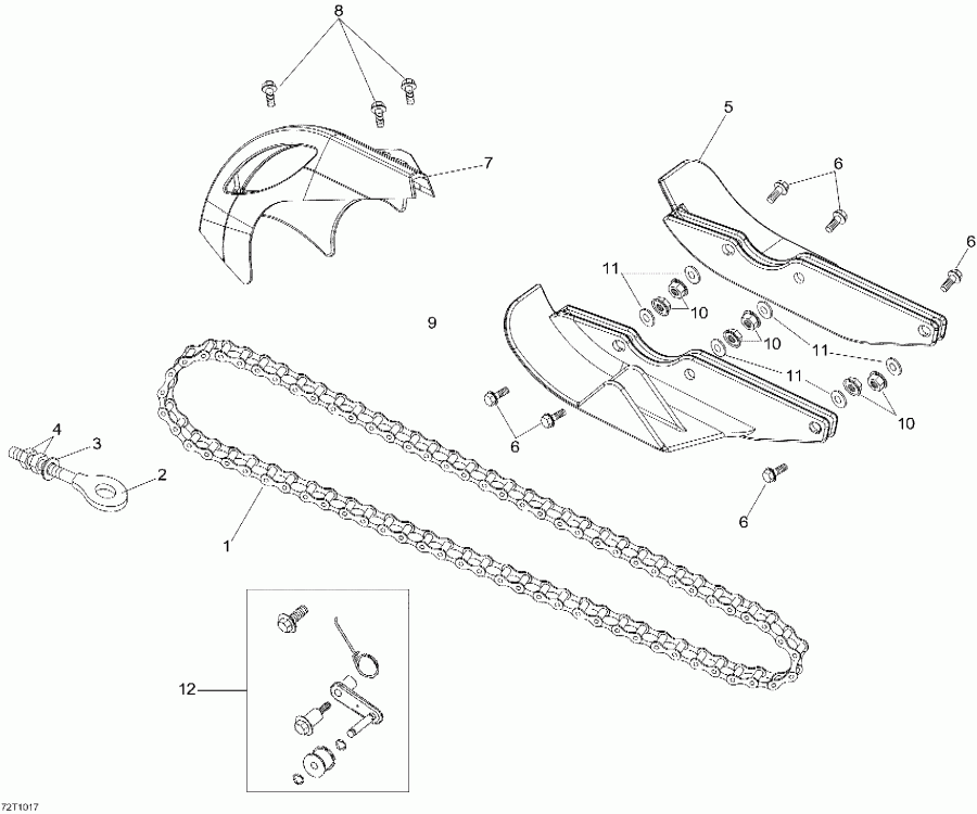 BRP DS 90 X, 2010 - Chain