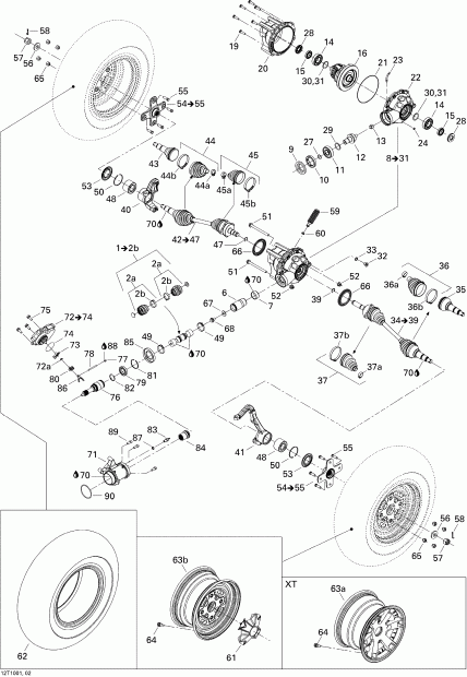 ATV BRP - Drive System, Front