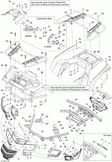 ����������  Outlander 400 EFI, 2010 ������ - Body And Accessories 2